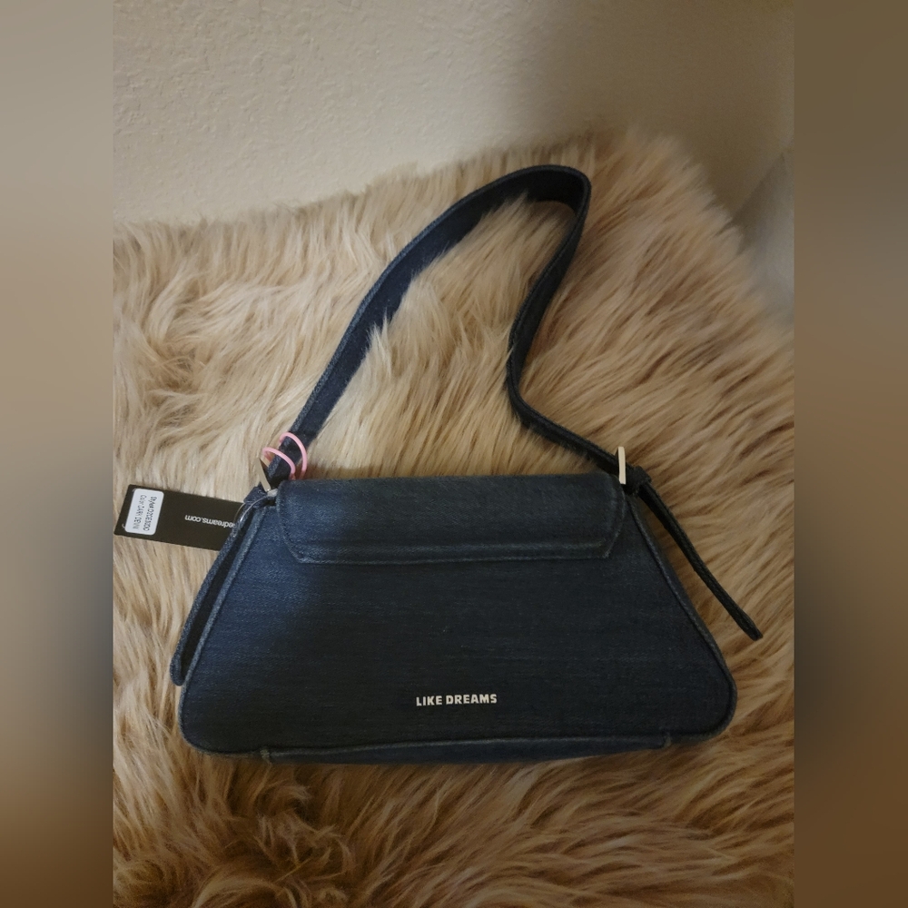 (NWT) Like Dreams Navy Shoulder Bag